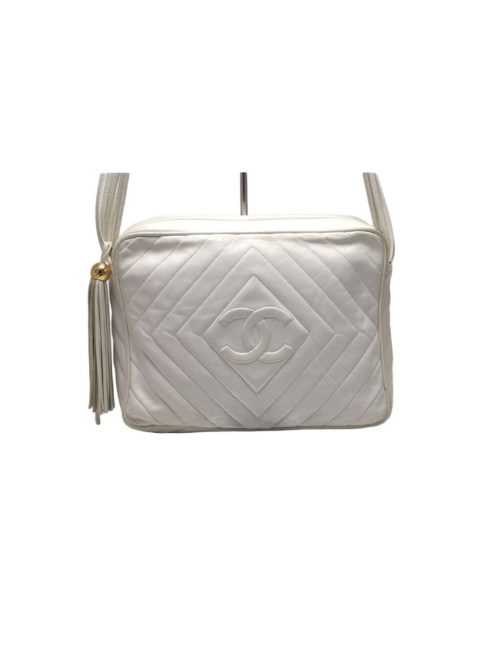 Chanel Diamond Stitch Fringe GD Leather Shoulder